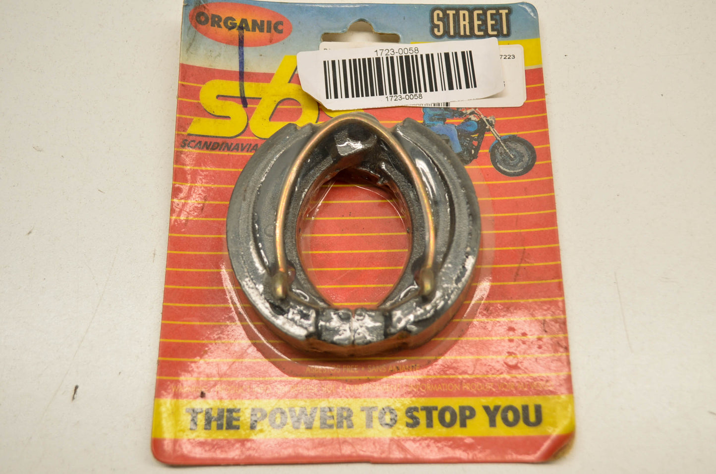 SBS 1723-0058, 2048 Organic Front Brake Shoe Pair 86-87 TRX 70 NOS