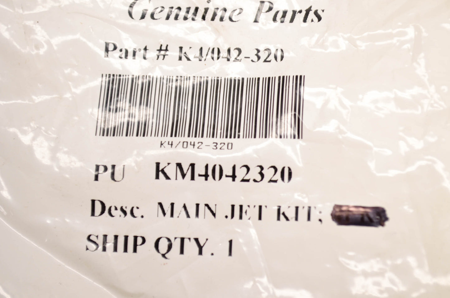 New Mikuni Hex Head Main Jet #320 QTY 2 NOS