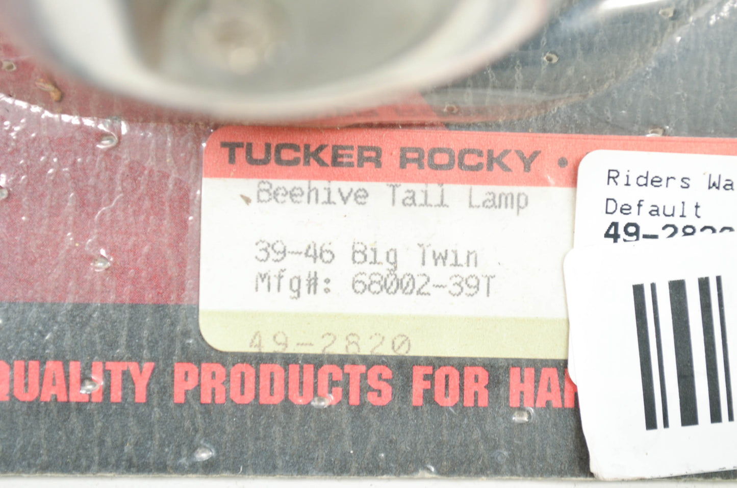 Biker's Choice 49-2820, 68002-39T Beehive Tail Light 39-46 Big Twin NOS