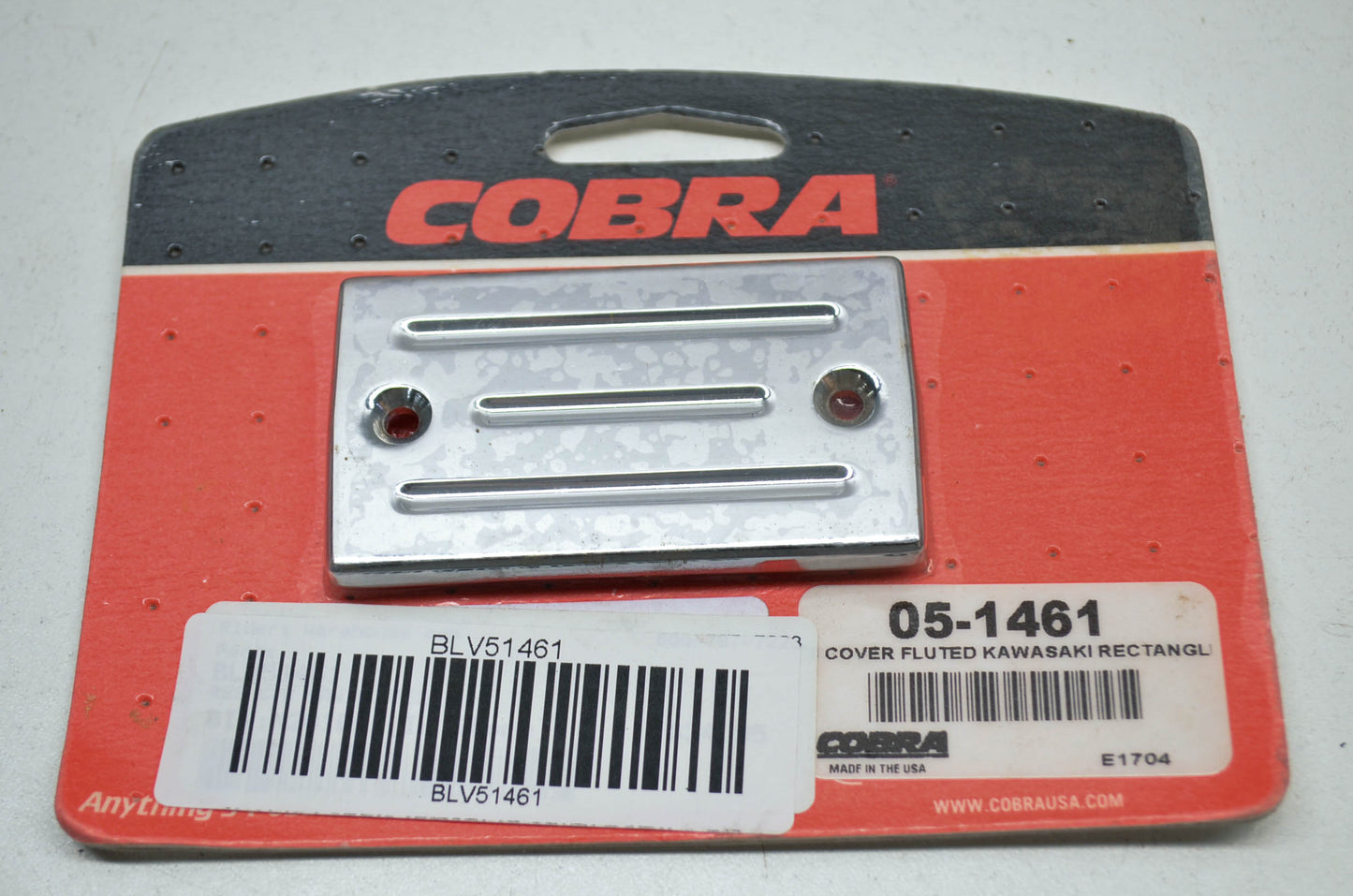 Cobra 05-1461, BLV51461 Fluted Brake Reservoir Cover Kawasaki NOS
