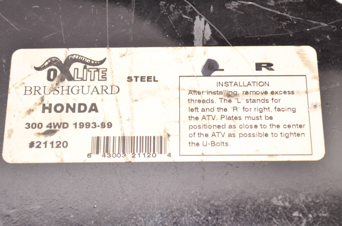 CV Boot Steel Brush Guard Right Side 93-99 Honda 300 4WD NOS