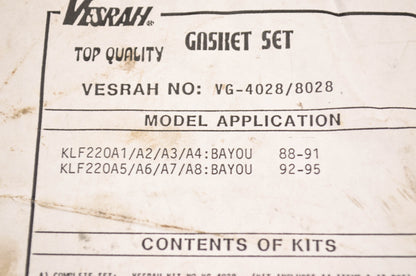 Vesrah VG-8028 Top End Gasket Kit NOS
