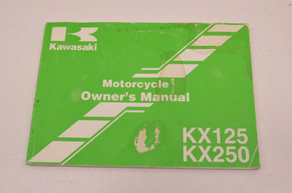 OEM Kawasaki 99987-1078 Owner's Manual KX125-L4
