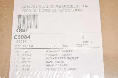 Cometic C6084 Top End Gasket Kit Yamaha 701 Dual Carb Thru 2000 NOS