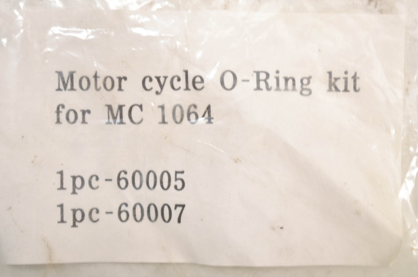 Aftermarket 60005, 60007 O-Ring Kit for MC 1064 NOS