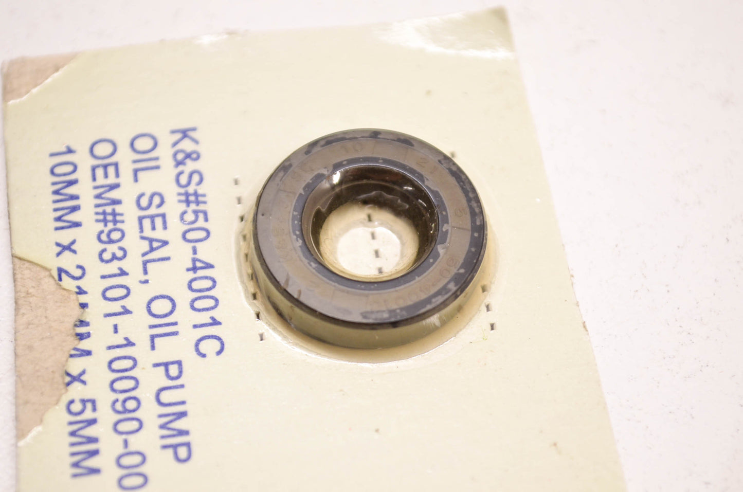 New K&S Oil Pump Oil Seal 10x21x5mm NOS
