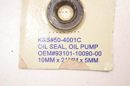 New K&S Oil Pump Oil Seal 10x21x5mm NOS