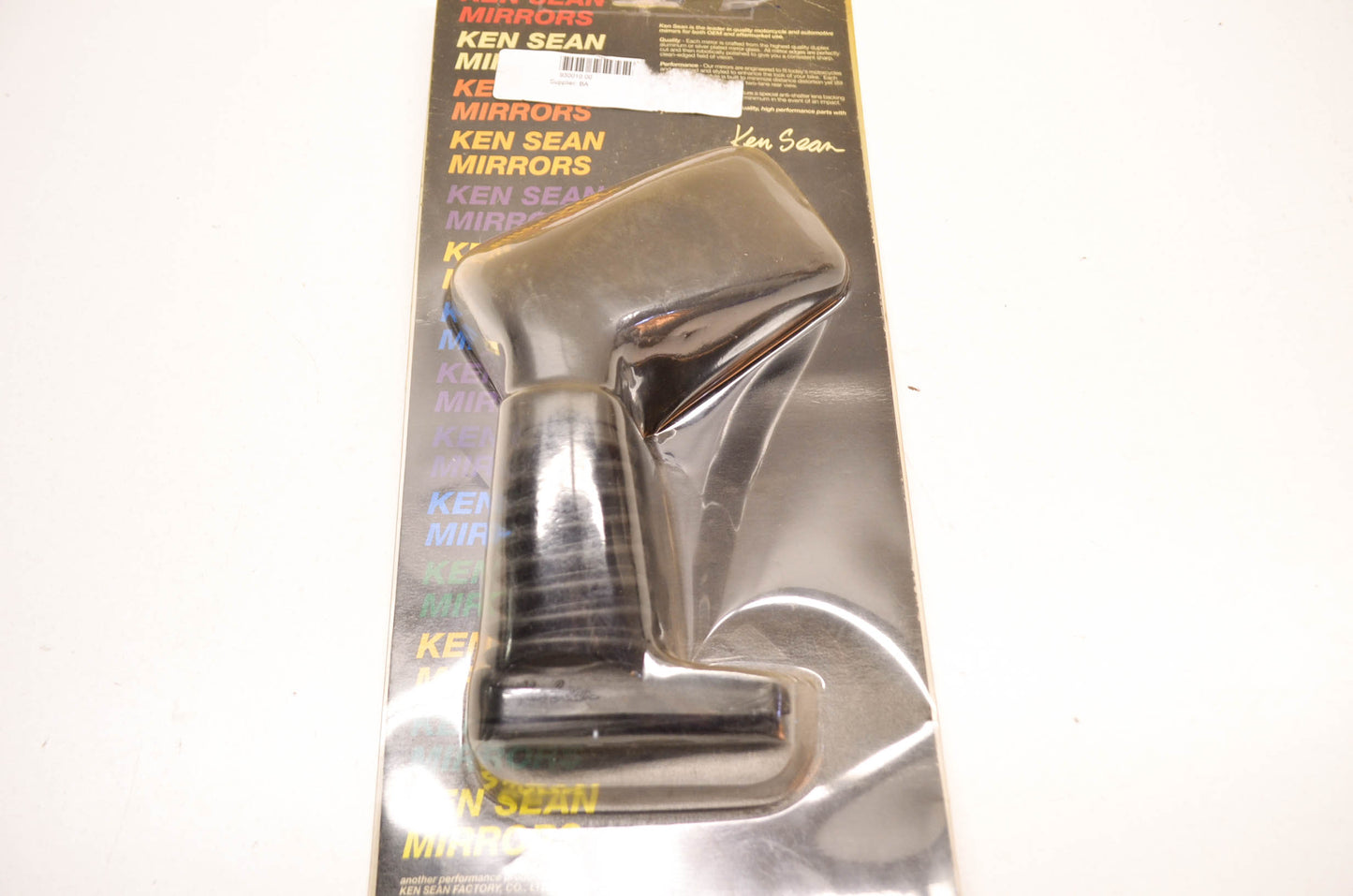 New Ken Sean Left Hand Black Fairing Mirror NOS