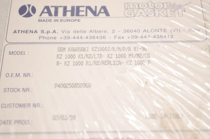 Athena P400250850960, 6599-188 Gasket Kit Kawasaki NOS