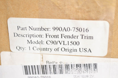 OEM Suzuki 990A0-75016 Front Fender Trim Kit NOS