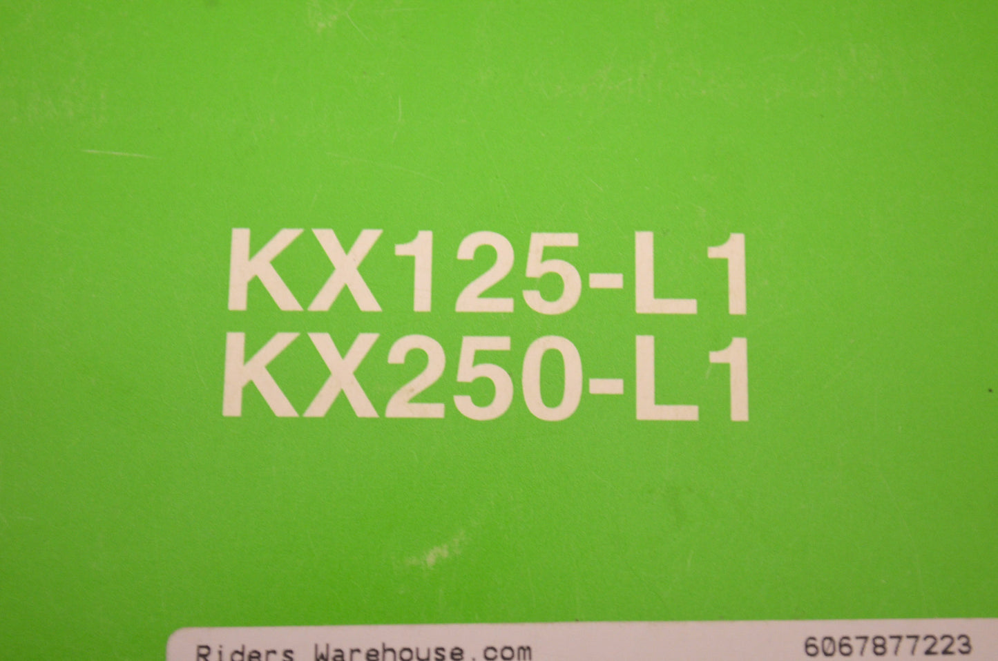 OEM Kawasaki 99987-1078 Owner's Manual KX125-L4