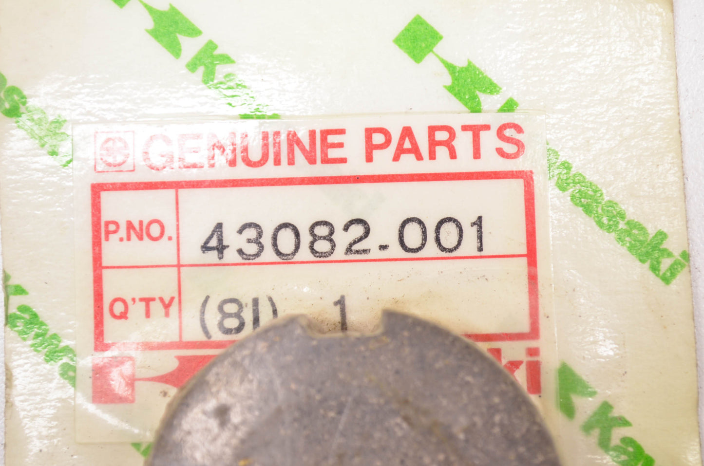 OEM Kawasaki 43082-001 Pad A NOS