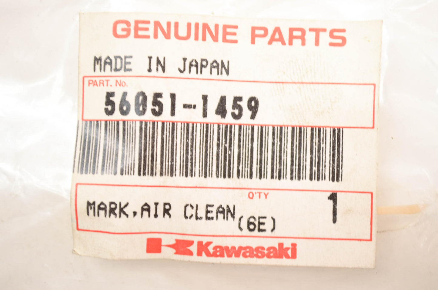Air Cleaner Decal NOS