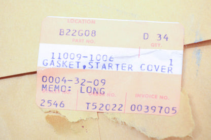 OEM Kawasaki 11009-1006 Starter Cover Gasket NOS