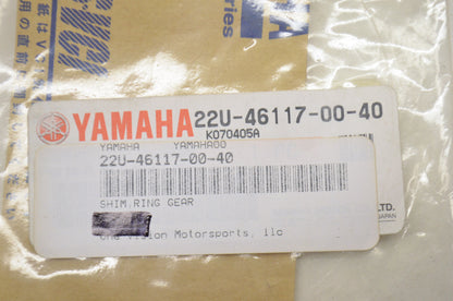 OEM Yamaha 22U-46117-00-40 Gear Ring Shim NOS