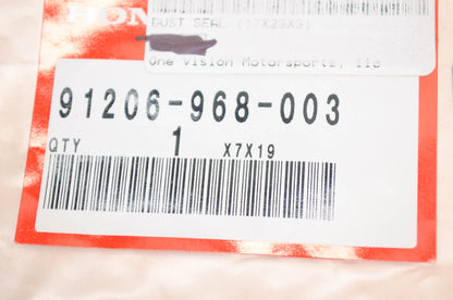 OEM Honda 91206-968-003 Dust Seal (17X23X3) NOS