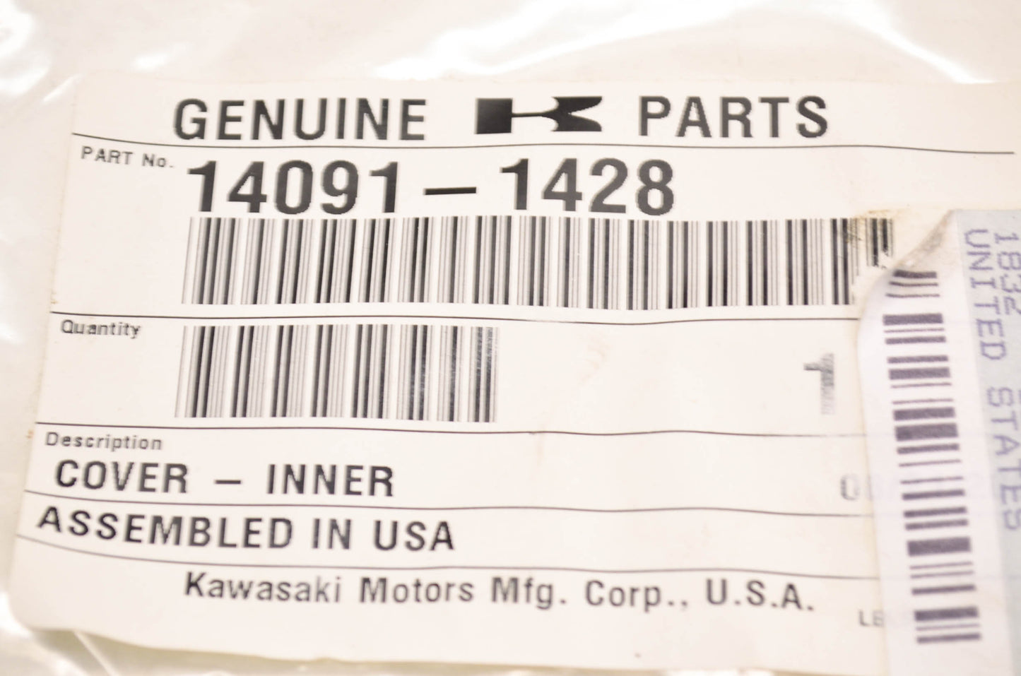 New OEM Kawasaki Front Left Side Cover NOS