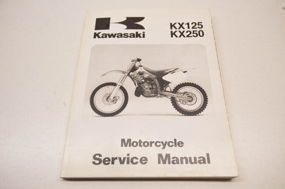 OEM Kawasaki 99924-1168-04 Service Manual KX125/250K