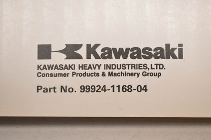 OEM Kawasaki 99924-1168-04 Service Manual KX125/250K