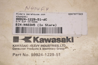 OEM Kawasaki 99924-1229-51 Service Manual Supplement VN1500E