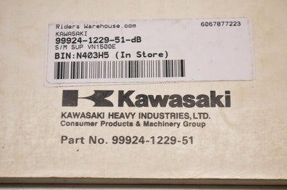 OEM Kawasaki 99924-1229-51 Service Manual Supplement VN1500E NOS