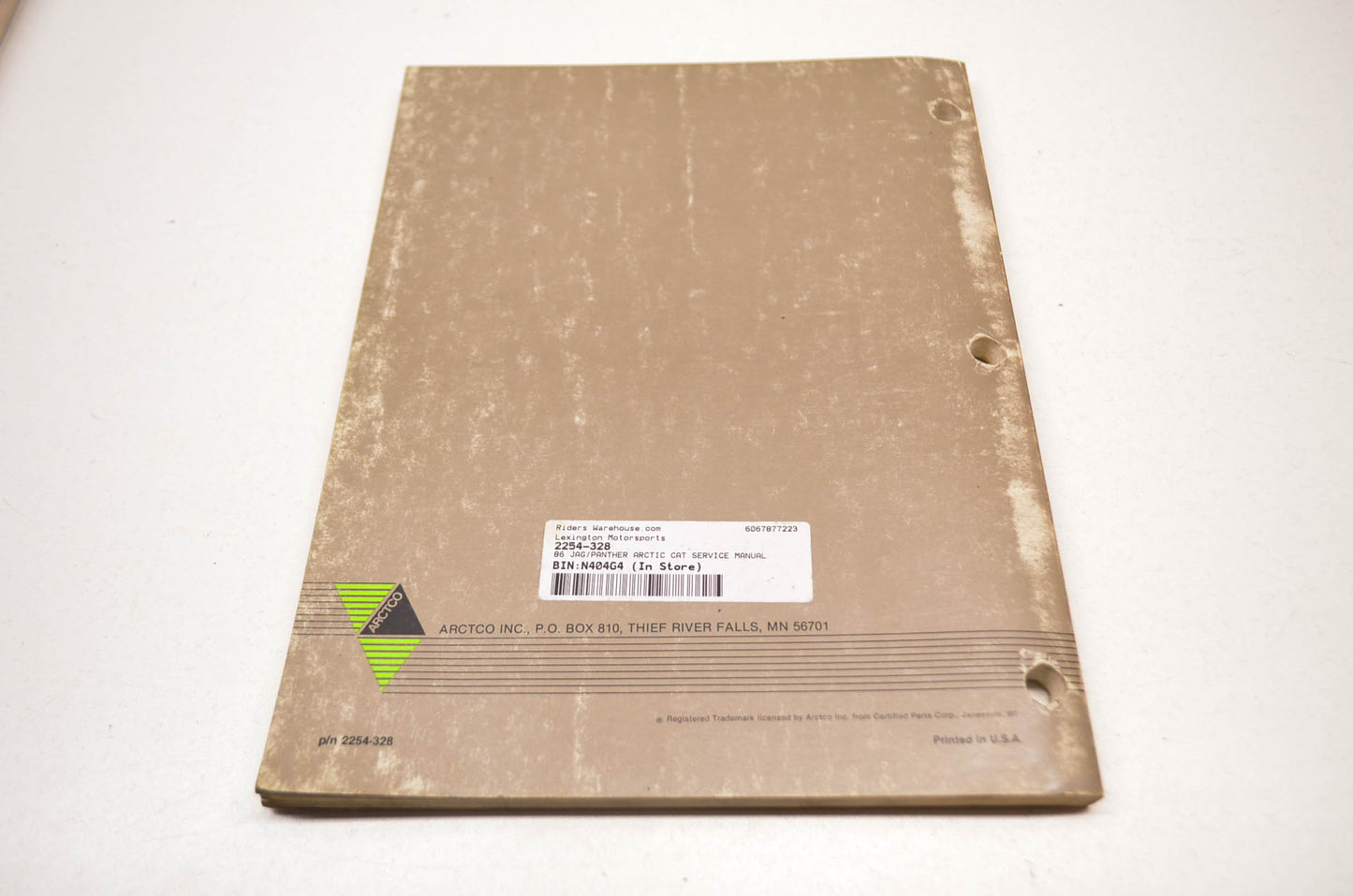 OEM Arctic Cat 1986 Jag Panther Service Manual