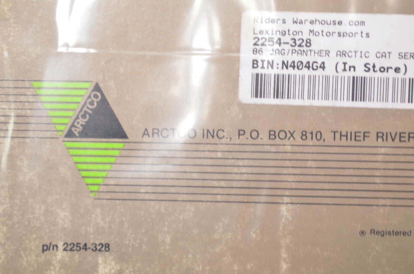 OEM Arctic Cat 1986 Jag Panther Service Manual