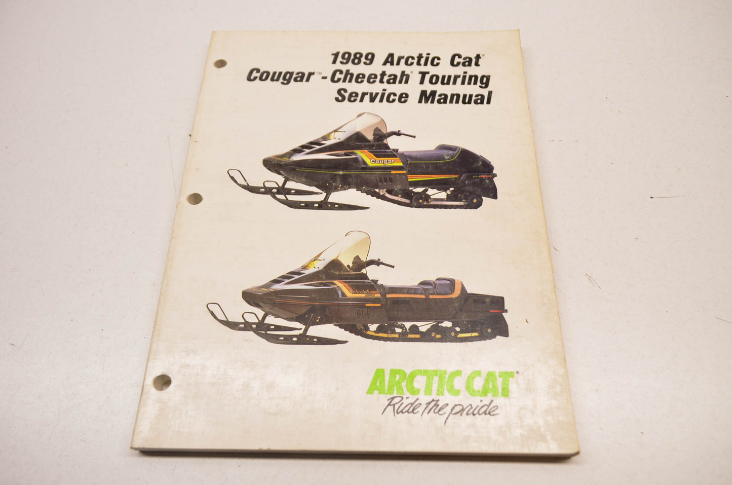 New OEM Arctic Cat 1989 Cougar Cheetah Touring Service Manual NOS