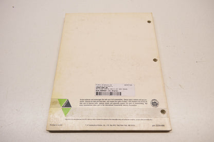 New OEM Arctic Cat 1989 Cougar Cheetah Touring Service Manual NOS