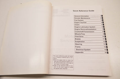 OEM Kawasaki 99924-1248-04 Service Manual ZR750F NOS