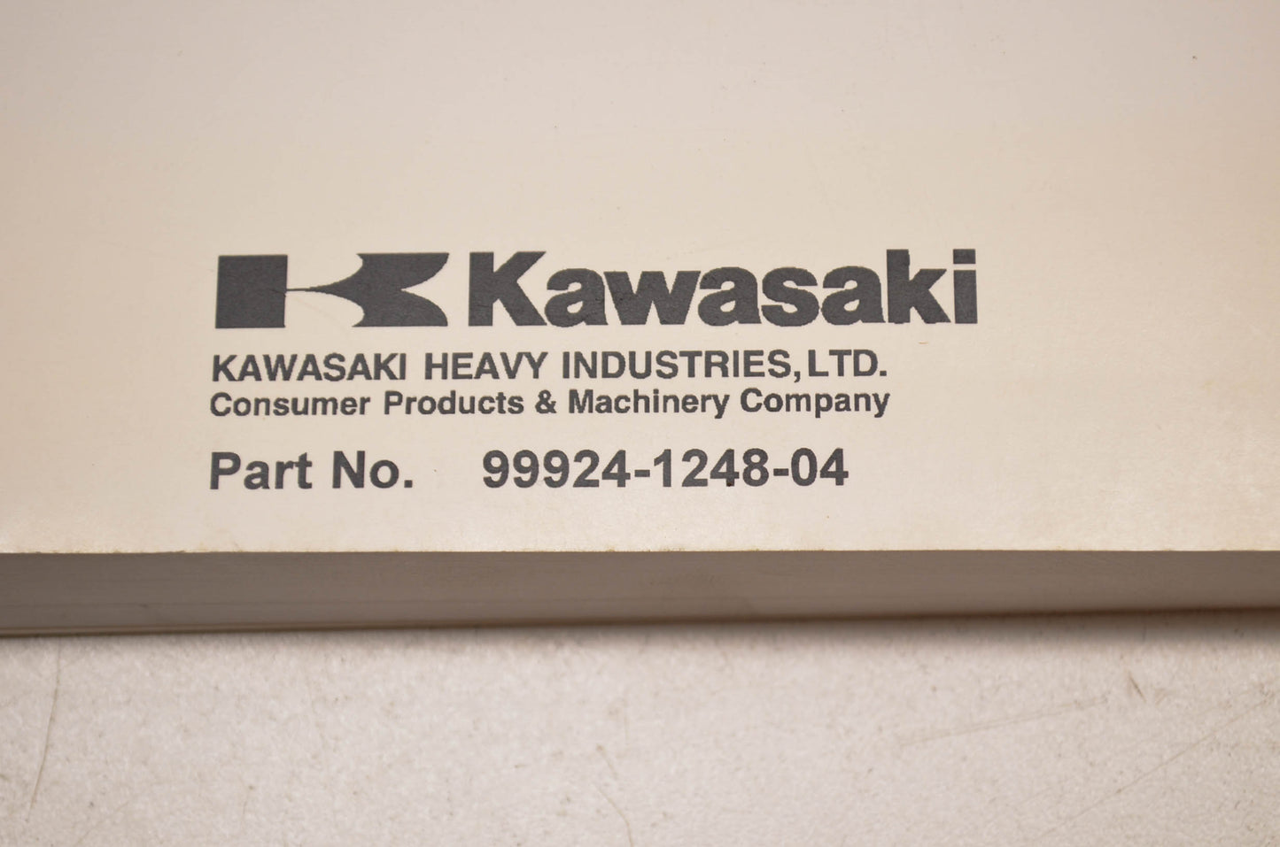 OEM Kawasaki 99924-1248-04 Service Manual ZR750F NOS
