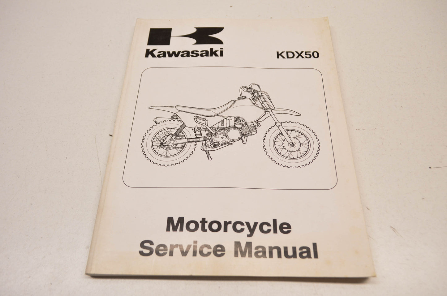 OEM Kawasaki 99924-1305-01 Service Manual KDX50A NOS