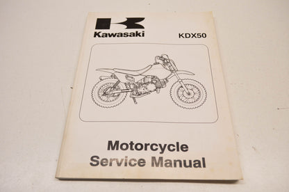 OEM Kawasaki 99924-1305-01 Service Manual KDX50A NOS