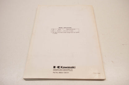 OEM Kawasaki 99924-1305-01 Service Manual KDX50A NOS