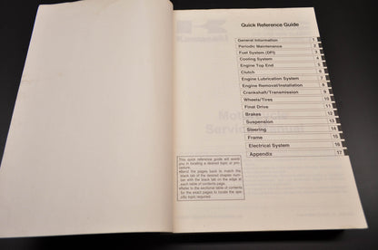 OEM Kawasaki 99924-1387-01 Service Manual VN2000J NOS