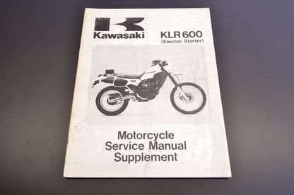 OEM Kawasaki 99924-1063-51 Service Manual Supplement KL600B