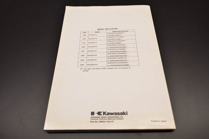 OEM Kawasaki 99924-1181-07 Service Manual KDX200H NOS