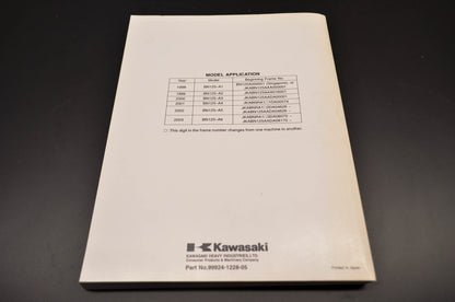OEM Kawasaki 99924-1228-05 Service Manual BN125A NOS