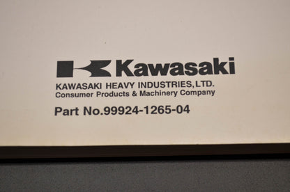 OEM Kawasaki 99924-1265-04 Service Manual KX85A/100D NOS
