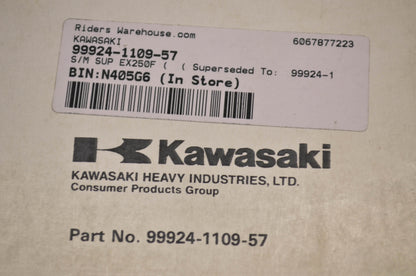 OEM Kawasaki 99924-1109-57 Service Manual Supplement EX250F
