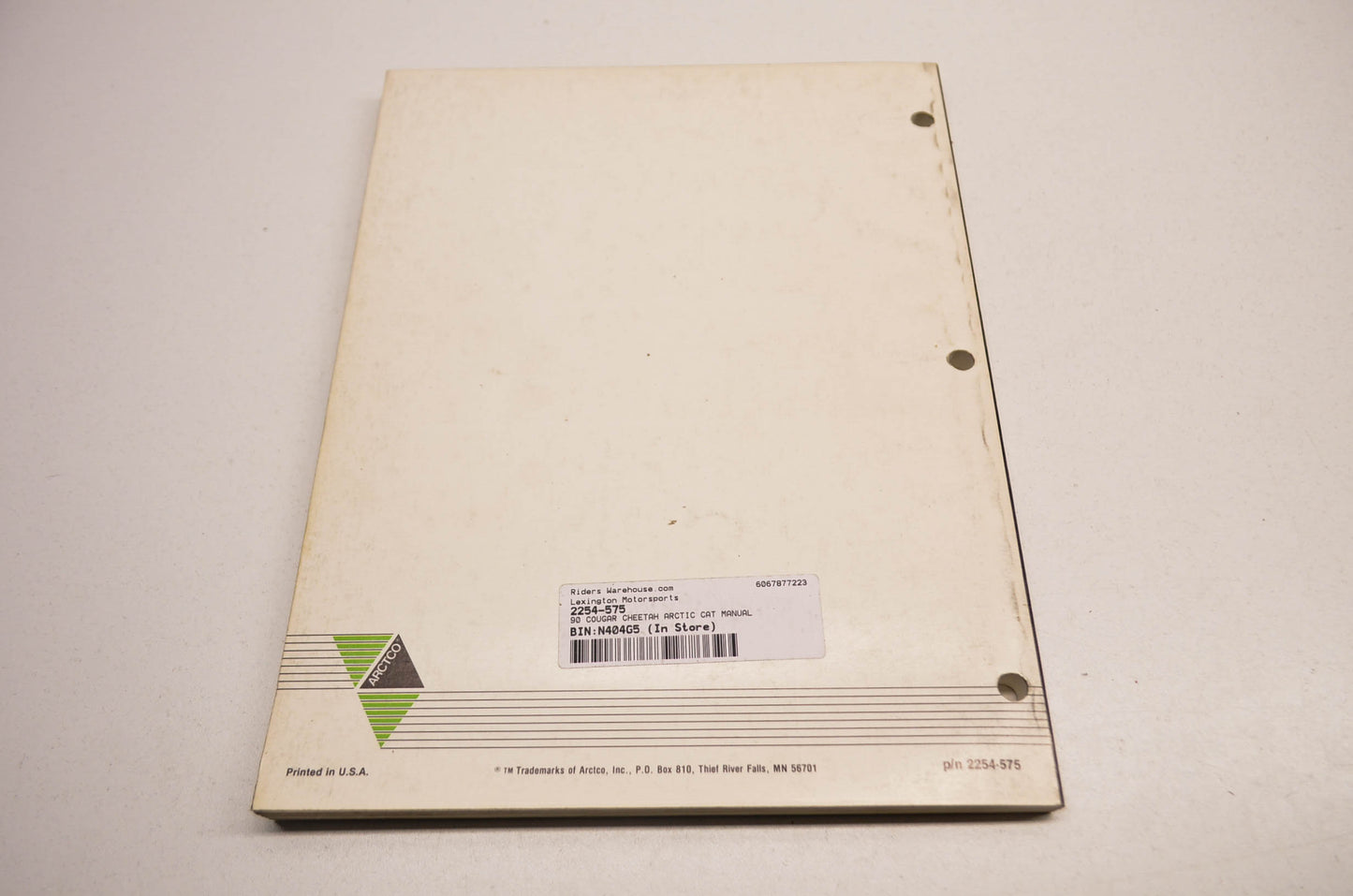 New OEM Arctic Cat 1990 Cougar Cheetah Touring Service Manual NOS