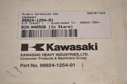 OEM Kawasaki 99924-1254-01 Service Manual ZX600J NOS