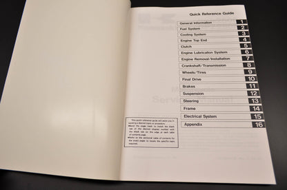OEM Kawasaki 99924-1066-01 Service Manual EX250E/F EL250B/E NOS