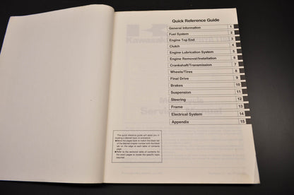 OEM Kawasaki 99924-1152-01 Service Manual ZR1100A NOS