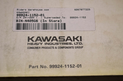OEM Kawasaki 99924-1152-01 Service Manual ZR1100A NOS
