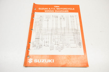 OEM Suzuki 99923-13941 1994 ATV Motorcycle Wiring Diagrams Manual