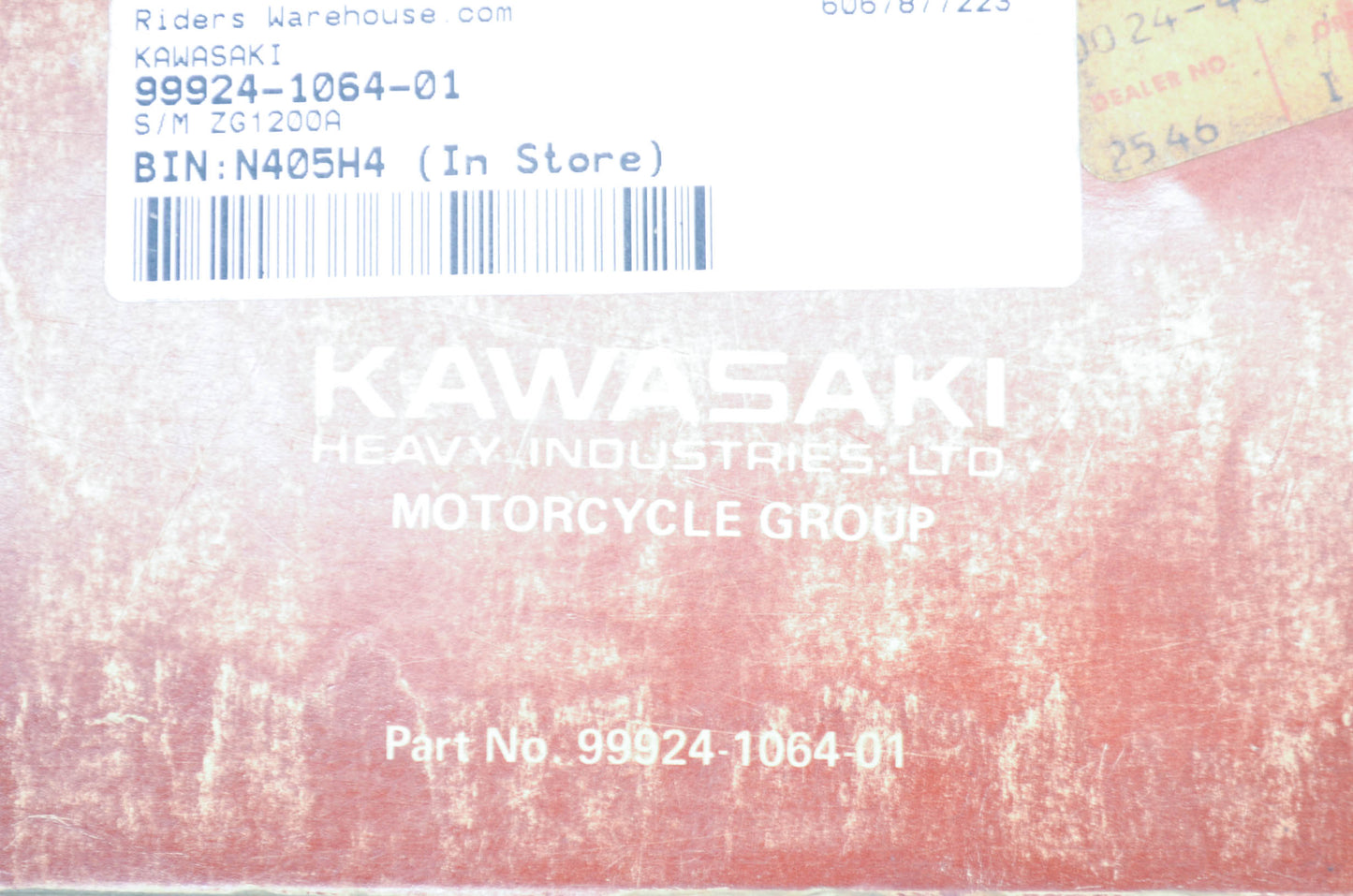 OEM Kawasaki 99924-1064-01 Service Manual ZG1200A