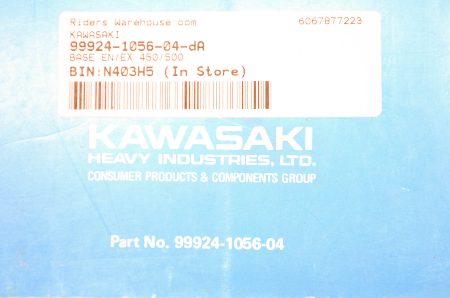 OEM Kawasaki 99924-1056-04 Service Manual BASE EN/EX 450/500