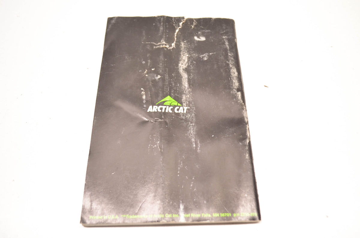 OEM Arctic Cat 2255-970 ZR Models Carbureted Operator's Manual