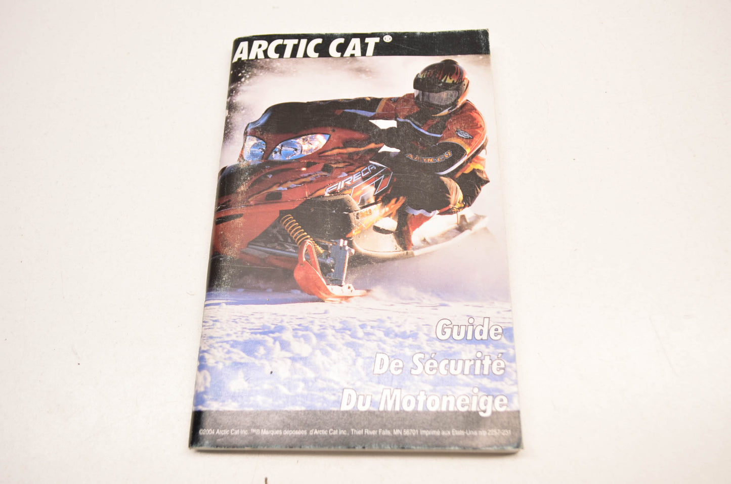 OEM Arctic Cat 2257-231 Snowmobile Safety Handbook English/French NOS
